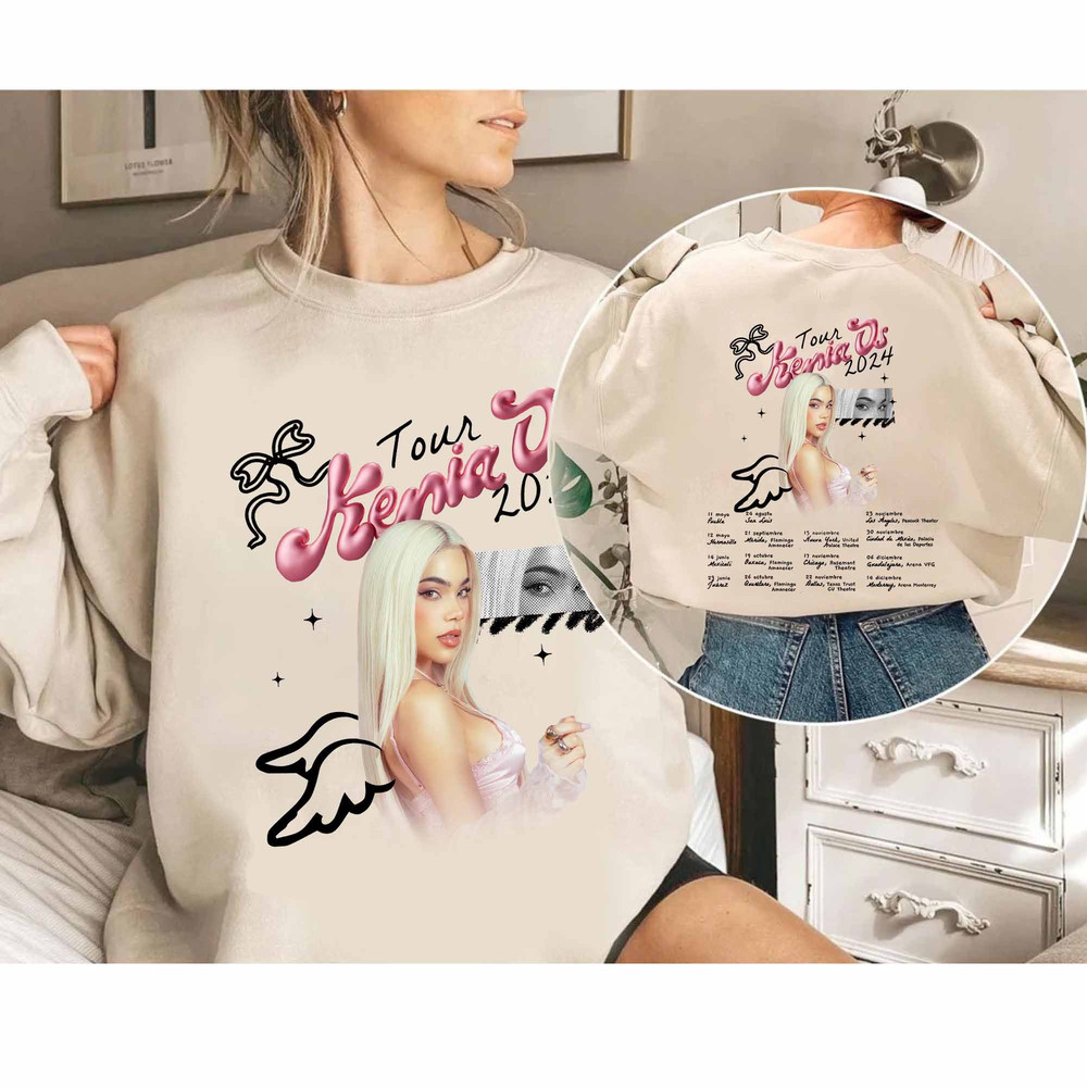 Kenia Os - Pink Aura Tour 2024 Shirt, Kenia Os Fan Shirt, Kenia Os 2024 Concert Shirt, Pink Aura 2924 Concert Shirt.jpg