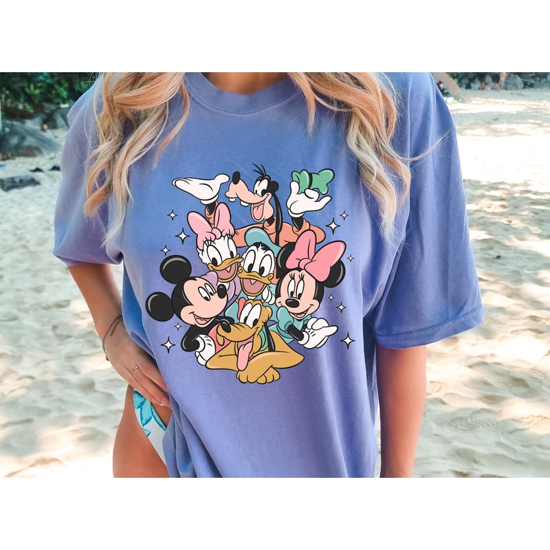 Comfort Colors Disney Mickey And Friends Shirt, Magic Kingdom Shirt, Disney Shirts, Mouse Shirt, Disney Family Vacation Sweatshirts.jpg