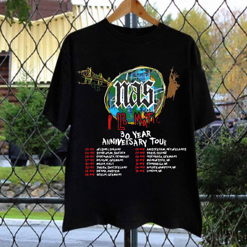 Nas Illmatic 30 Years Anniversary Tour 2024 Shirt, Nas Fan Shirt, Nas 2024 Tour Shirt, Illmatic 30 Years Anniversary Shirt.jpg