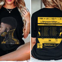 bryson tiller shirt, bryson tiller 2024 tour shirt, the bryson tiller 2024 concert shirt for fan