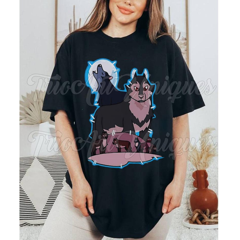 Hunter's Mystical Wolf Shirt, The Owl House Tshirt, The Owl House Hunter Wolf Shirt, Hexside School Of Magic And Demonics Shirt.jpg