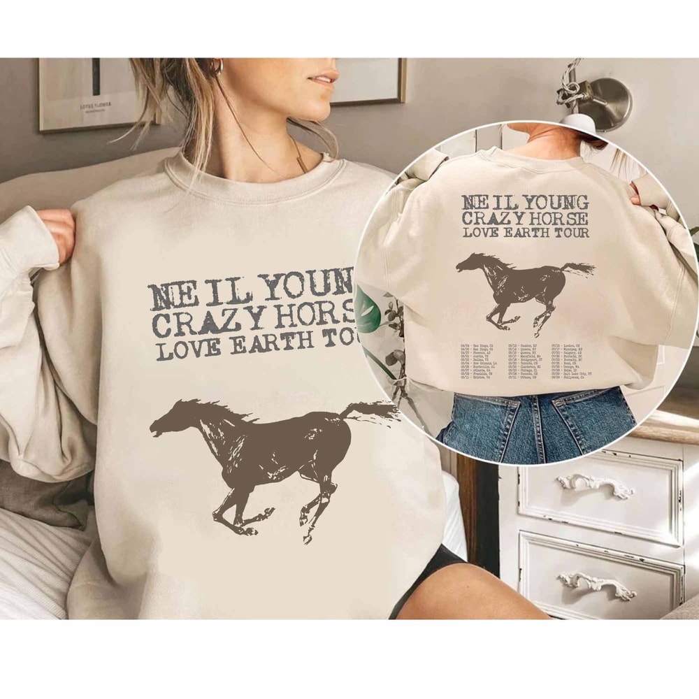 Neil Young and Crazy Horse Love Earth Tour 2024 Shirt, Neil Young 2024 Concert Shirt, Neil Young Fan Gift, Crazy Horse Tour 2024 Merch.jpg