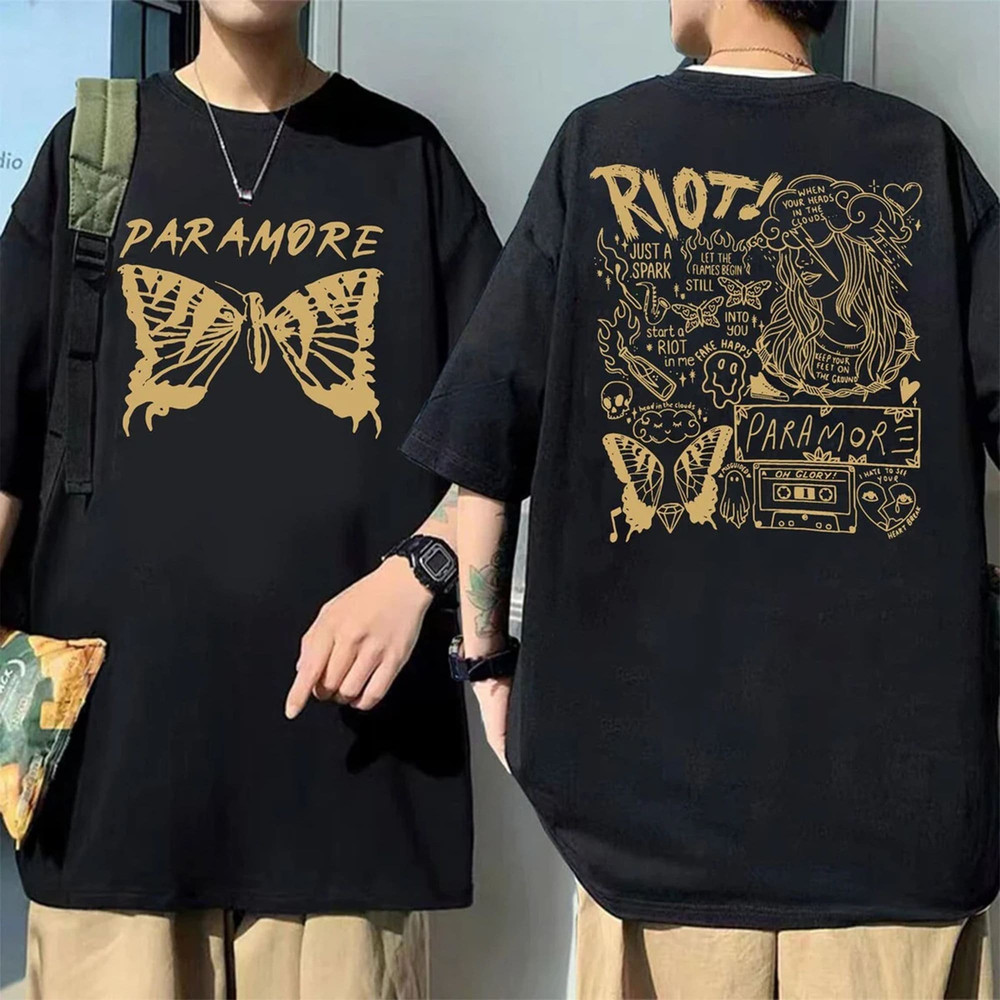 Vintage Paramore Doodle Shirt, Paramore Album Lyrics Merch, Music Tour 2 Sides Shirt, Hayley Williams, Paramore Rock Band Fan Gift.jpg