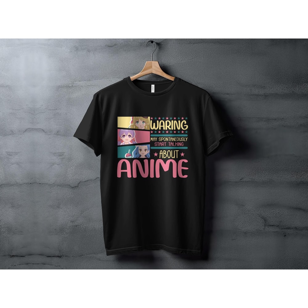 Anime Lover T-Shirt Funny Warning May Spontaneously Start Talking About Anime Shirt.jpg
