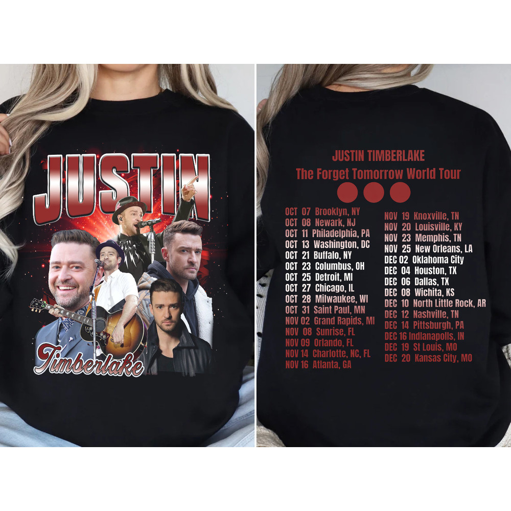2024 Justin Timberlake Tour Shirt, Forget Tomorrow World Tour Hoodie, Unisex Graphic Shirt, Justin Timberlake Concert Group T-Shirt.jpg
