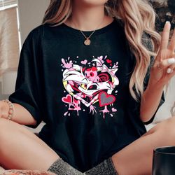 hazbin hotel angel dust t-shirt, hazbin hotel characters sweatshirt, helluva boss sweaters, gift for her