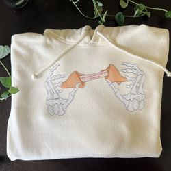anime hoodie, mental health hoodie, skeleton hand hoodie, anime sweatshirt, grunge hoodie, mental health awareness