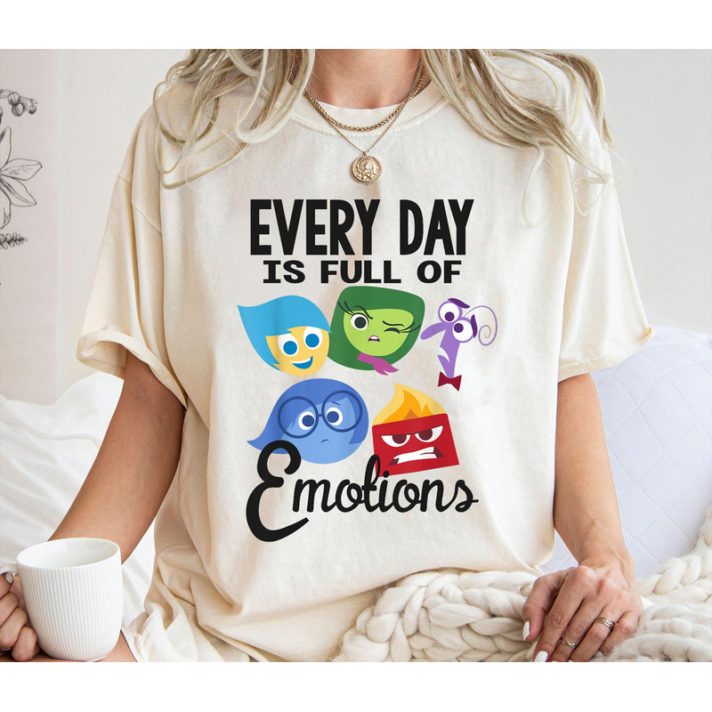 Every Day Is Full Of Emotions Shirt, Inside Out Tee, Disney Family Vacation, Disneyland Trip.jpg