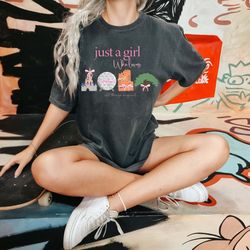 just a girl who loves loves all things magical, womens shirt, magical era shirt, magical daughter sister shirt