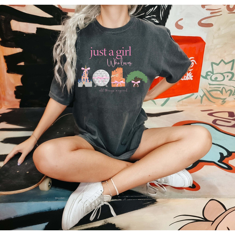 Just A Girl Who Loves loves all things magical, Women's shirt, Magical era tee, Magical Daughter sister Shirt, quote Shirt.jpg