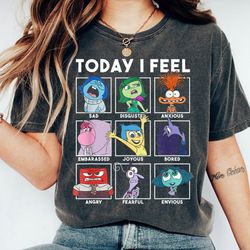 today i feel vintage shirt, inside out shirt, disney family vacation, disneyland trip