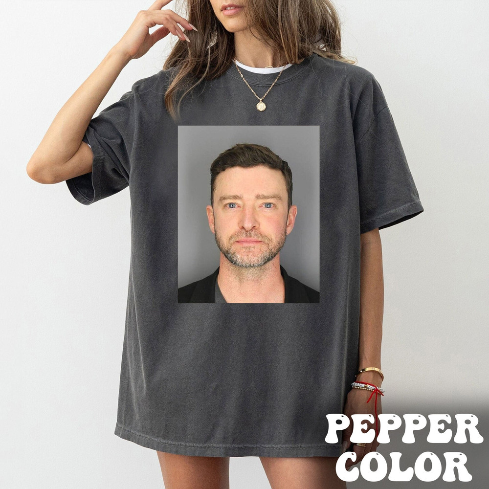 Justin Timberlake Mugshot Shirt, JT Concert Shirt, Timberlake Fan Gift.jpg