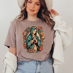 trendy virgin mary catholic shirt, latina shirt, religious shirt, faith inspired shirt, spiritual shirt