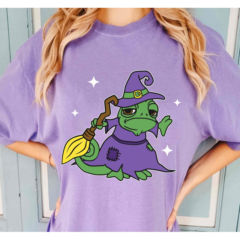 Funny Pascal Halloween Witch Comfort Colors T-shirt, Disney Tangled Rapunzel Princess Shirt, Disneyland Halloween Party, Spooky Season Gift.jpg