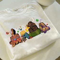 moana characters squad group shirt, disney hei hei pua maui tamatoa matching tee, princess moana maui mama shirt, mother