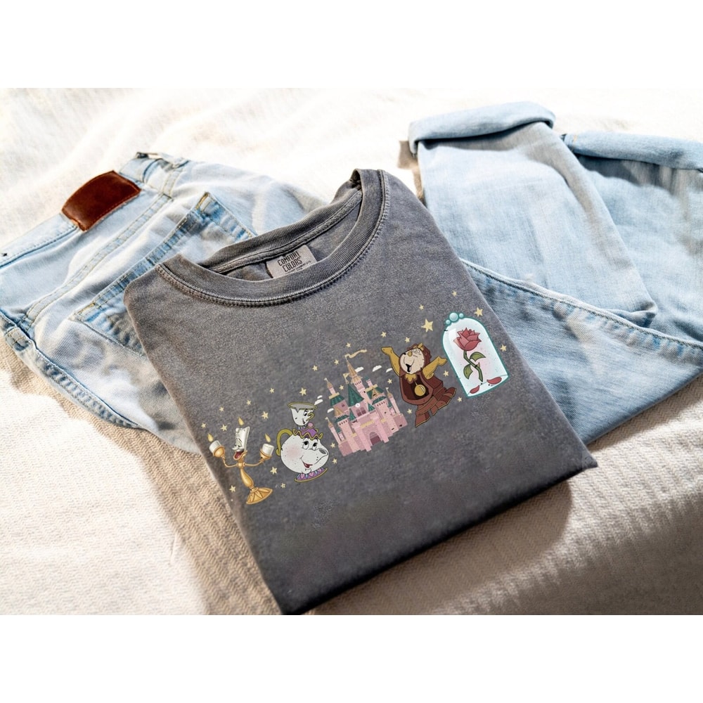 Retro Beauty and the Beast T-Shirt, Belle Beauty Princess Sweatshirt, Family Vacation Gift, Disney Princess Shirt, Tale As Old As Time Shirt.jpg