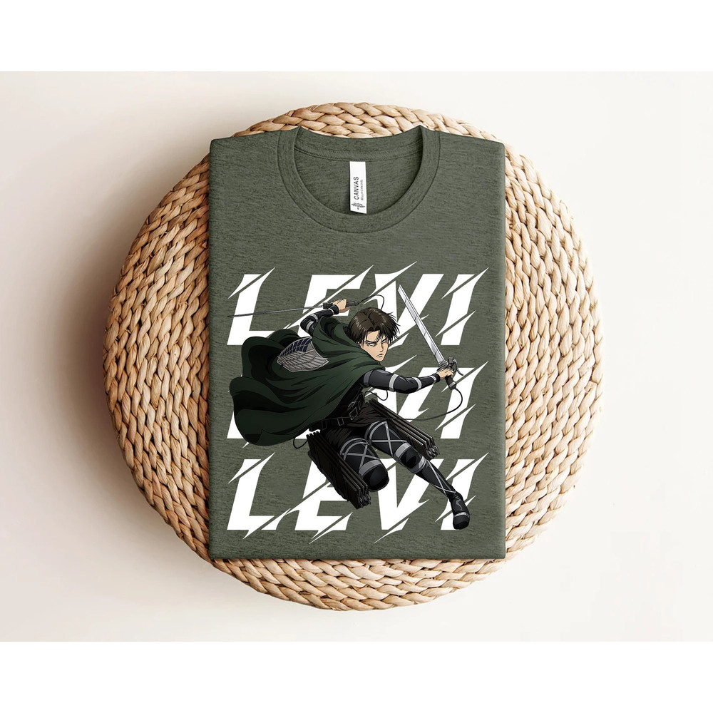Anime Shirt, Attack On Titan Shirt, Aot Shirt, Levi Shirt, Unisex Shirt, Gift For Him, Gift For Her, Gift For Kid, Handmade, Mens Clothing.jpg