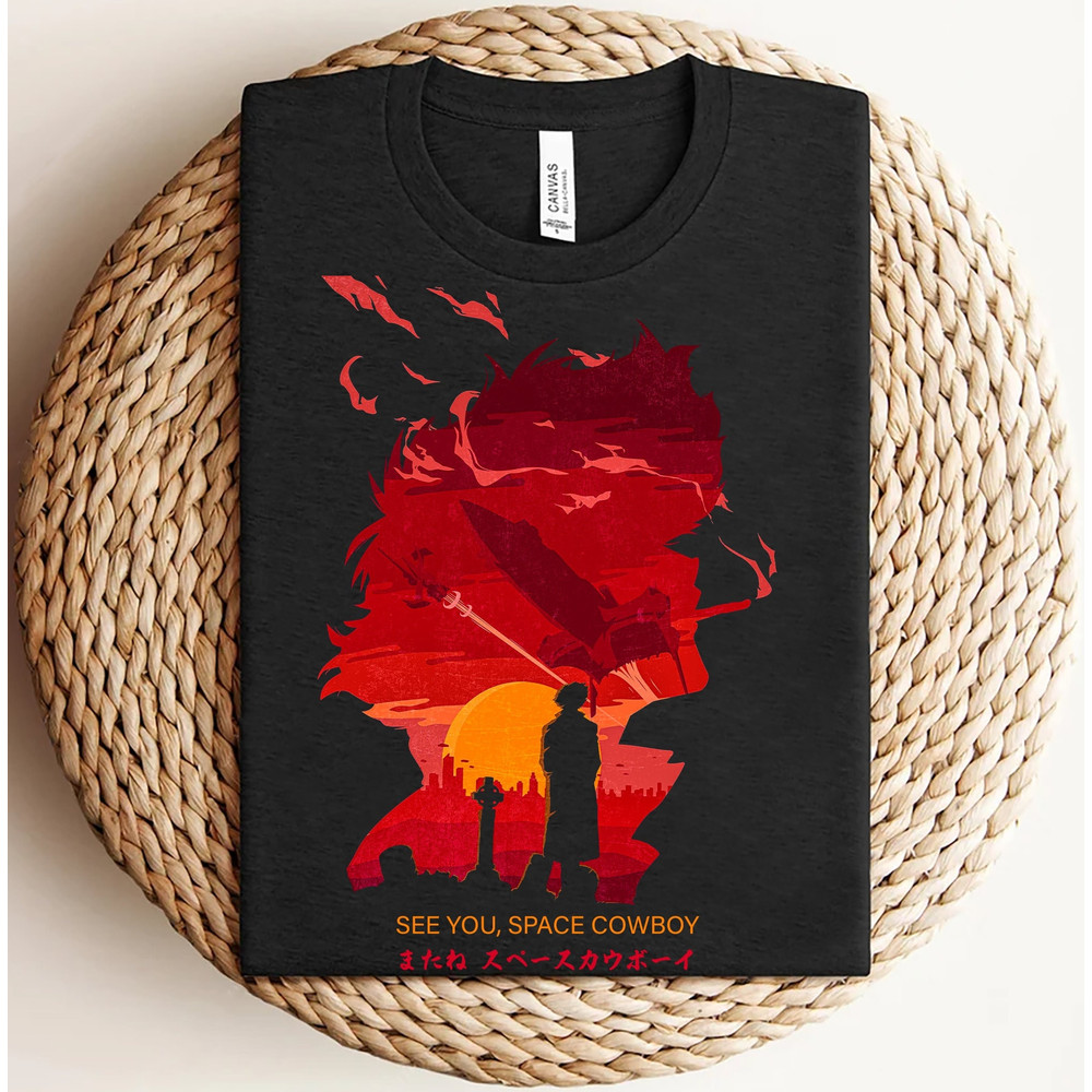 Cowboy Bebop Shirt, See You Space Cowboy Shirt, Anime Shirt, Vintage Anime Shirts, Anime Graphic Tee, Gift For Him, Gift For Her.jpg
