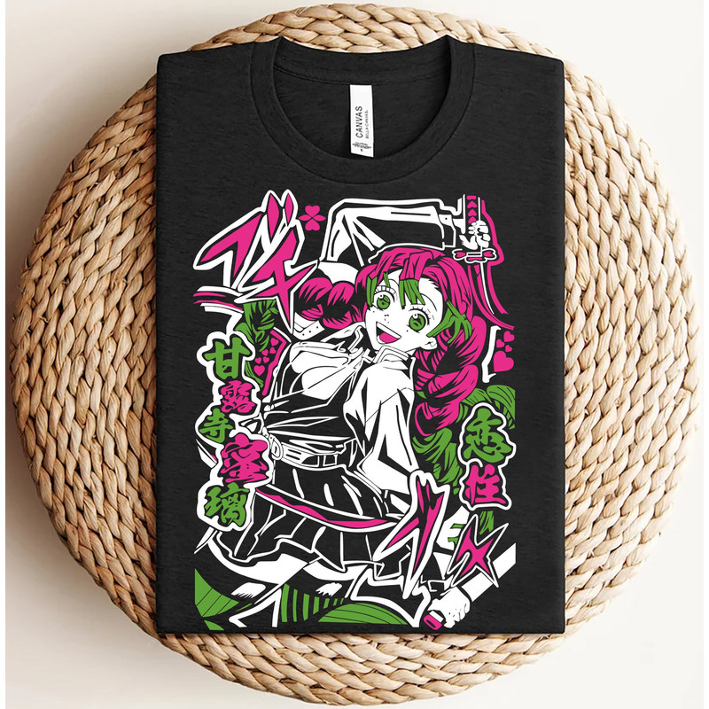 Mitsuri Kanroji Shirt, Demon Slayer Shirt, Hashira Shirt, Anime Shirt, Anime Hoodie, Anime Sweatshirt, Anime Graphic Tee, Unisex Shirt.jpg