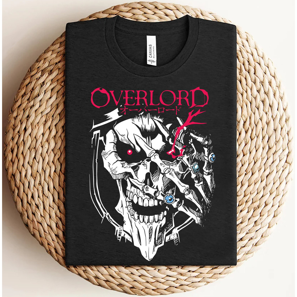 Overlord Shirt, Ainz Ooal Gown Shirt, Demon King Shirt, Skeleton Knight Shirt, Anime Shirt, Anime Graphic Tee, Overlord Anime Shirt.jpg