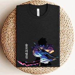 solo leveling shirt, best anime shirt, anime graphic t-shirts, gift for anime lovers, anime apparel, anime clothing, ani