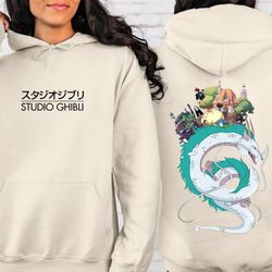 studio ghibli sweatshirt, spirited away t-shirt, my neighbor totoro shirt, ghibli no face sweatshirt