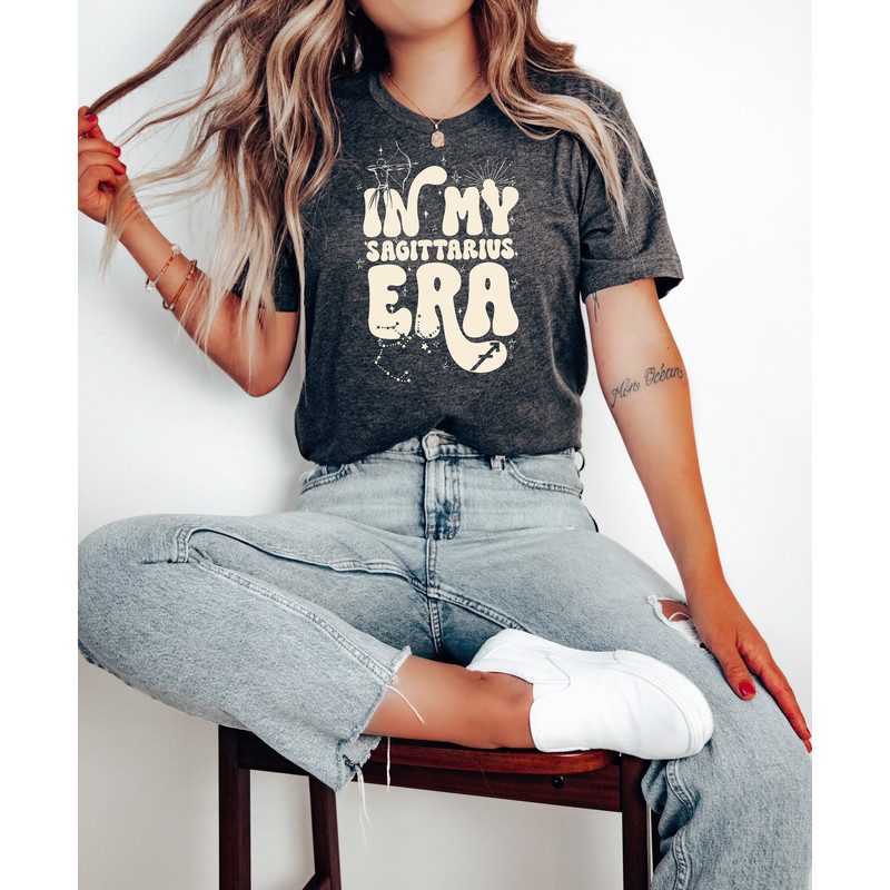Sagittarius Zodiac shirt, Birth Sign Gift for Her, Birthday Xmas Gifts Women Vintage Graphic Trendy VSCO Aesthetic Astrology Clothes.jpg