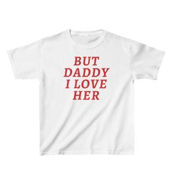 but daddy i love her pride shirt, y2k shirt, clowncore shirt, lgbt queer shirt, bisexual pride crop top pansexual b