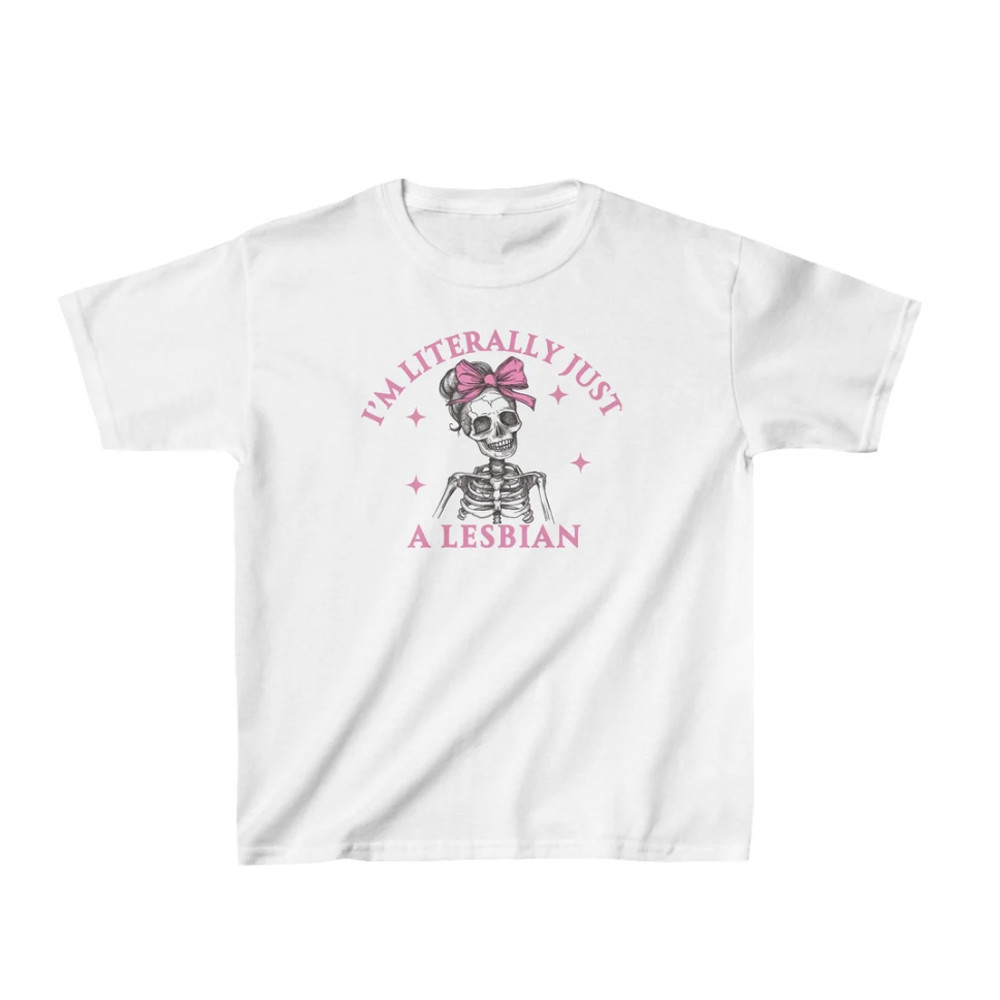 Im Literally Just a Lesbian Pride Shirt Lesbian Shirt Lesbian Baby Tee Clowncore Shirt lgbt Shirt Bisexual Pride Crop Top Pride Month Shirt.png