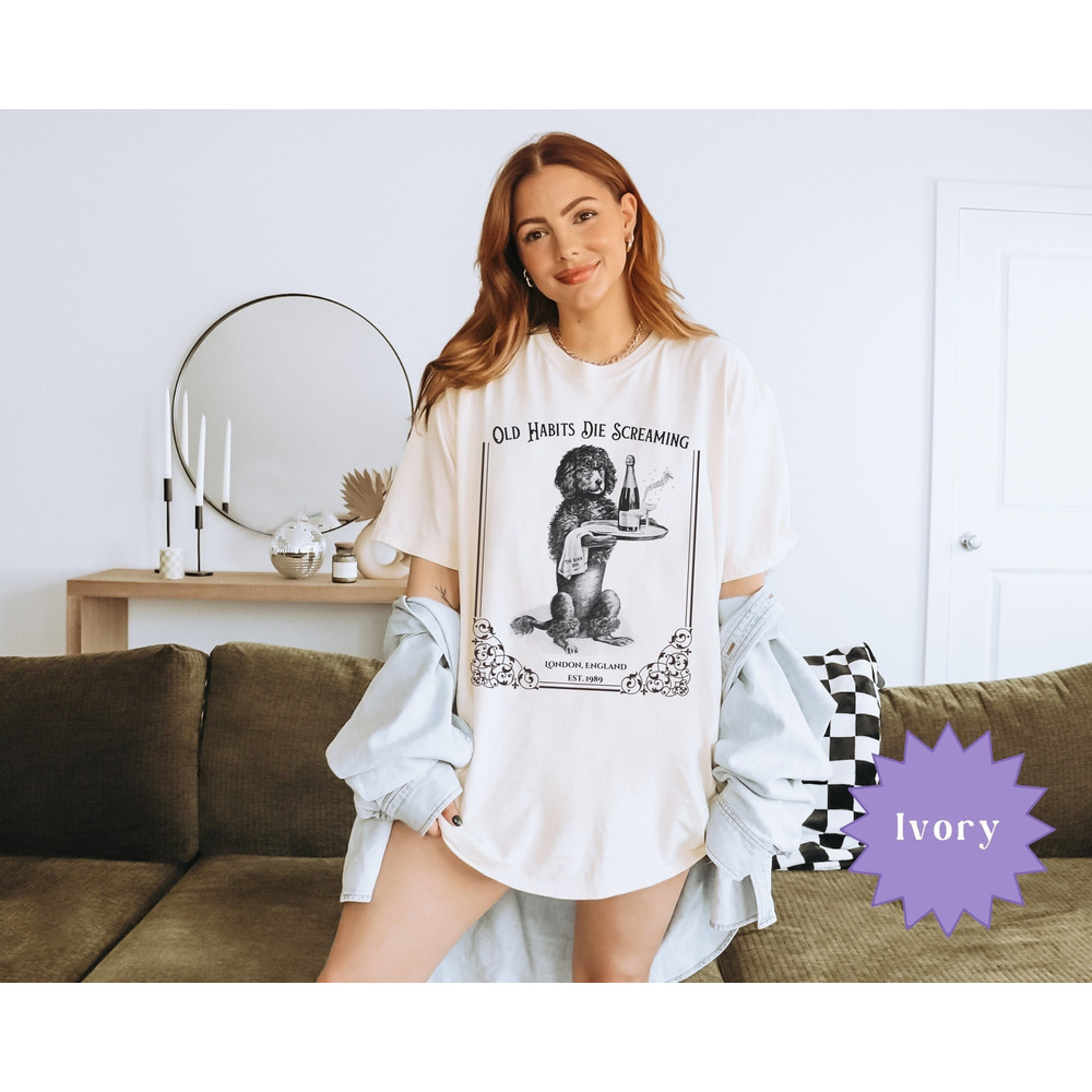 The Black Dog T-Shirt, The Tortured Poets Department Tee, TTPD Era, Old Habits Die Screaming, The Black Dog Lyrics Shirt for Swifties.jpg