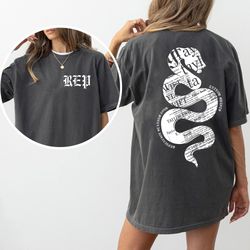 vintage reputation snake swiftie double side shirt, reputation t-shirt, rep swiftie shirt, rep shirt, reputation album