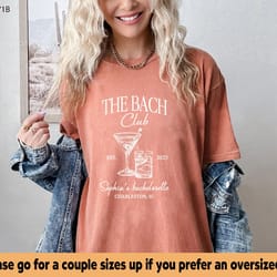 cocktail bachelorette shirt, custom location bachelorette party shirt, bach trip shirt, the bach club shirt, custom