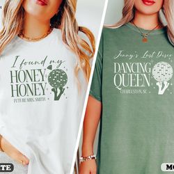 disco bachelorette shirts, disco bride dancing queens shirts, disco in the desert, she found her honey shirt for bride