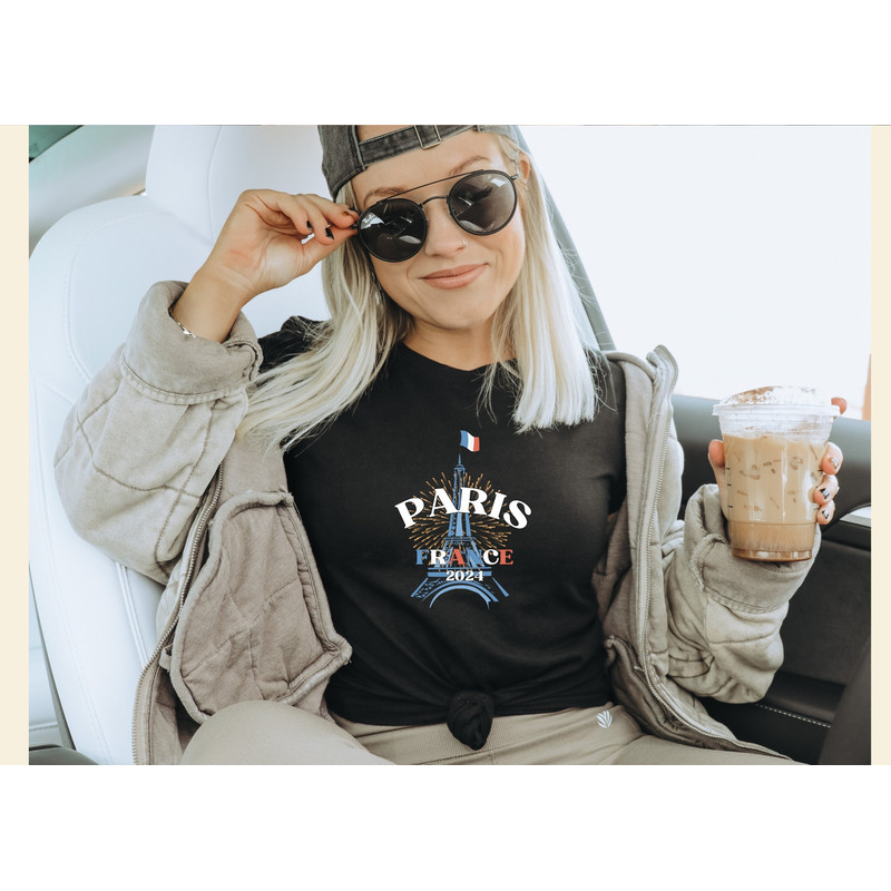 Ladies Paris France tshirt, girls trip, Travel clothing, best friend gift, gift for her, Paris France , summer games Paris, gift for friend.jpg