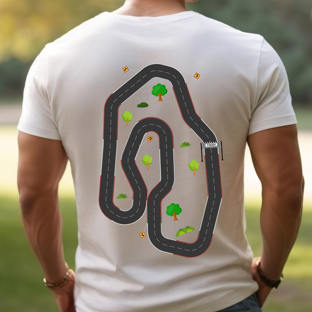 Play Car Race On Dad's Back, Mat Road Car Race Track Tee, Dad Mom Father's Day Family Shirt, Playmat T-Shirt, Daddy's Birthday Present Tee.jpg