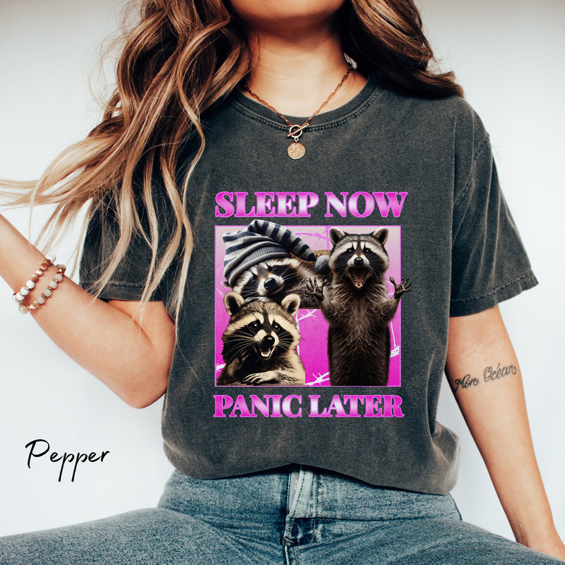 Raccoon Shirt Unhinged Tshirt Comfort Colors Funny Gen Z Shirt Weird Jokes Shirt Bootleg Shirt Trending Now Oversized Cool Stuff Washed Tee.jpg