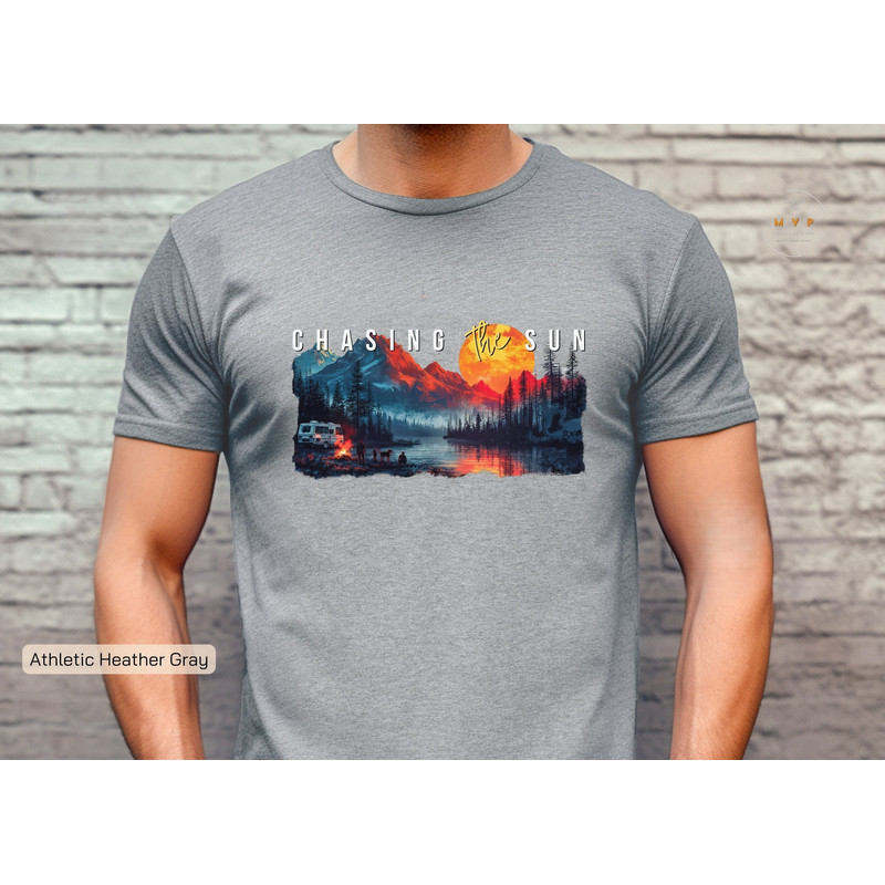 RV Tshirt, Travel RV, Chasing the Sun tshirt, Big Sun Tshirt, RVing, Camping tshirt, RV Off Roading.jpg