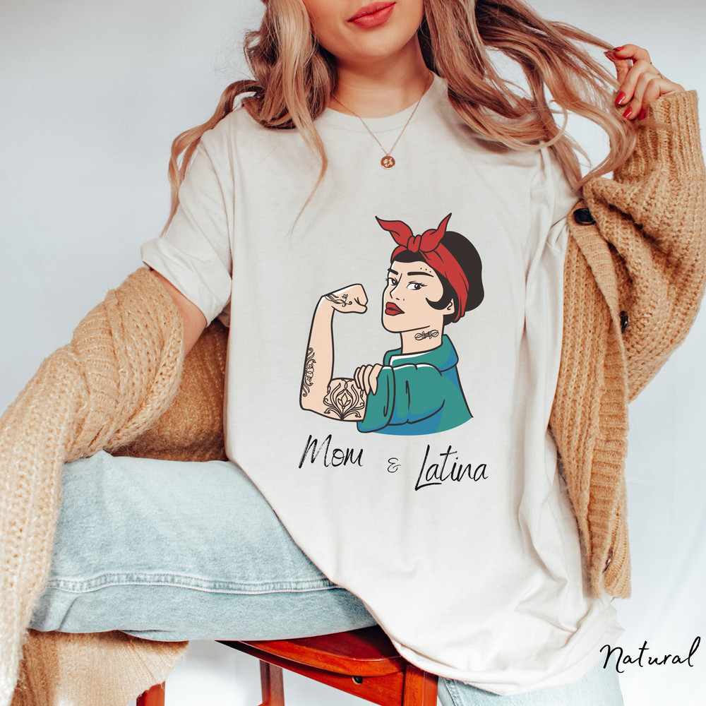 Women Empowerment Shirt Proud Latina shirt Chicana Shirt Latina Mom Shirt Retro T-Shirt Spanish Shirt Gift for Her Latina Feminist.jpg