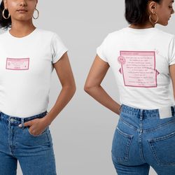 chappell roan good luck, babe y2k retro shirt, with front and back designs