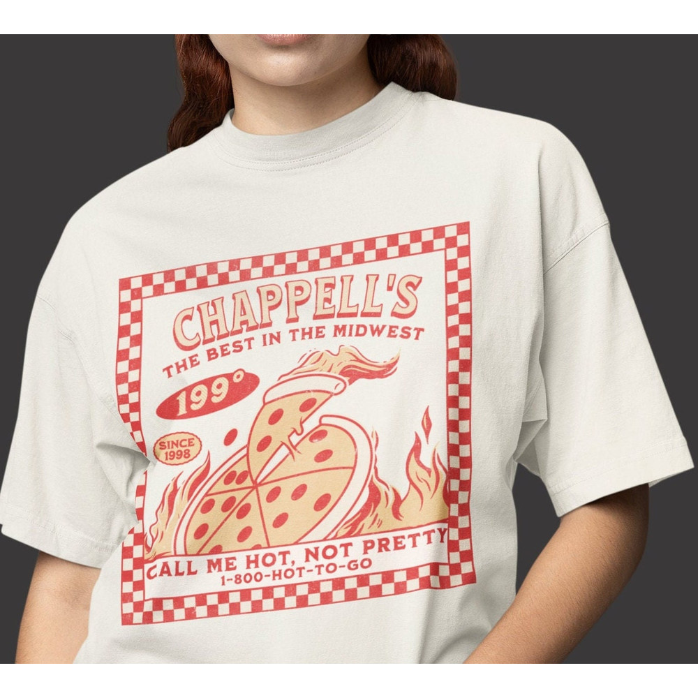 Chappell Roan HOT TO GO! Retro Pizza Graphic - Vintage Style Unisex Jersey Short Sleeve Tee.jpg