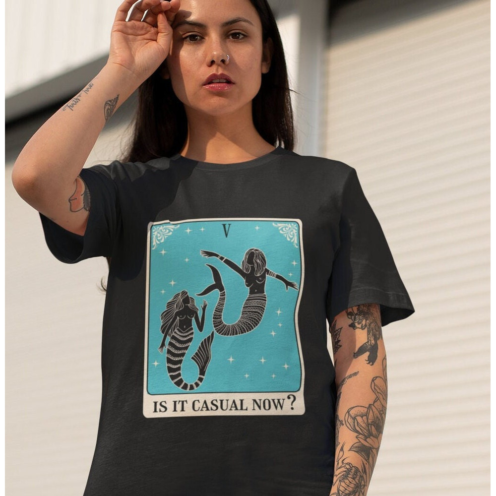 Chappell Roan Is It Casual Now Tarot Card Mermaids - Comfort Colors Garment-Dyed T-shirt.jpg