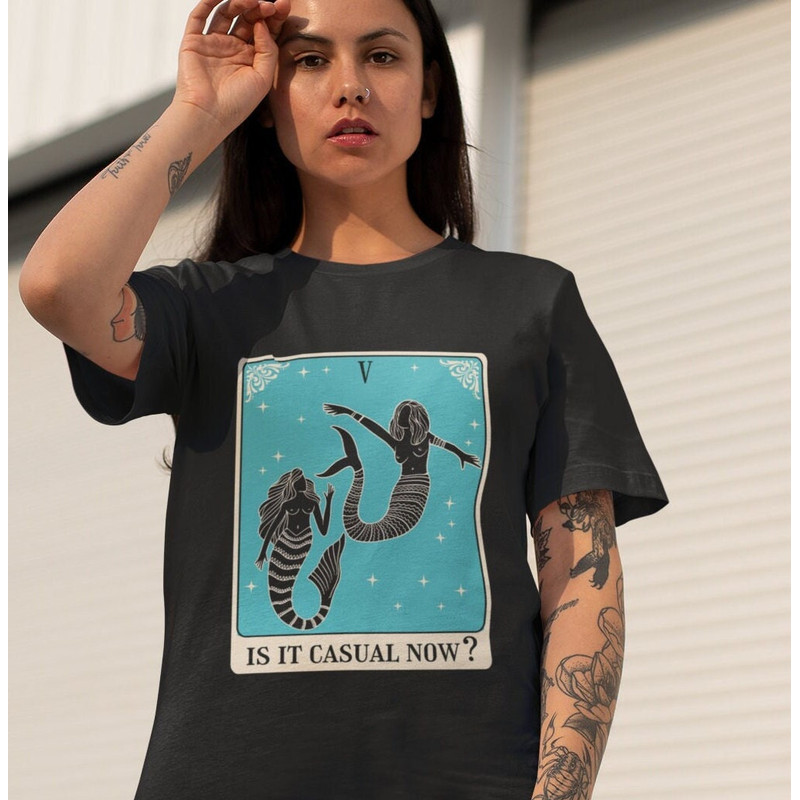 Chappell Roan Is It Casual Now Tarot Card Mermaids - Comfort Colors Garment-Dyed T-shirt.jpg