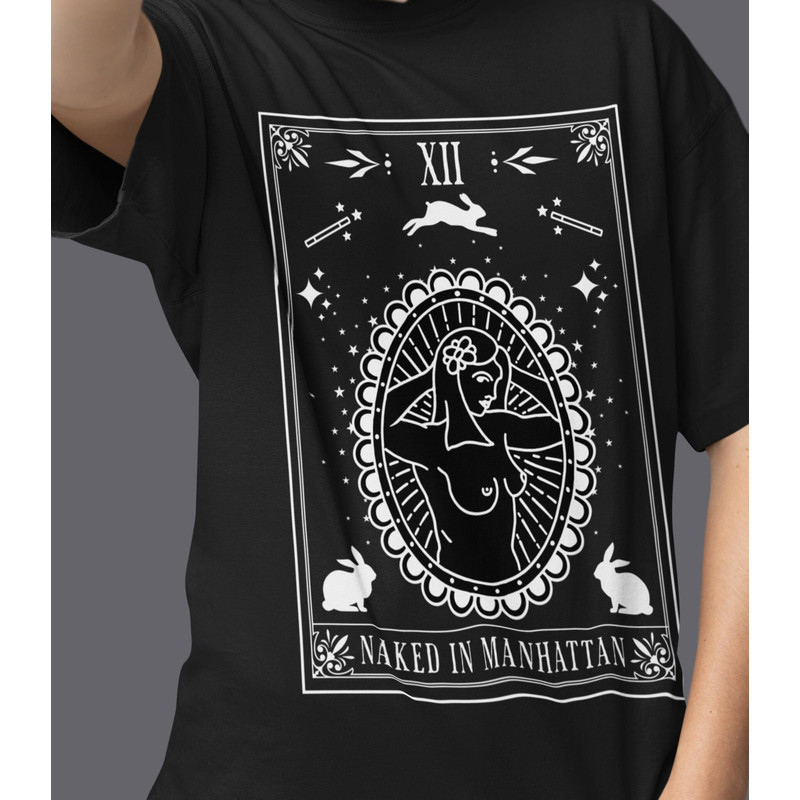 Chappell Roan Naked in Manhattan Tarot Card Design Tour Merch- Vintage Style Unisex Jersey Short Sleeve Tee.jpg
