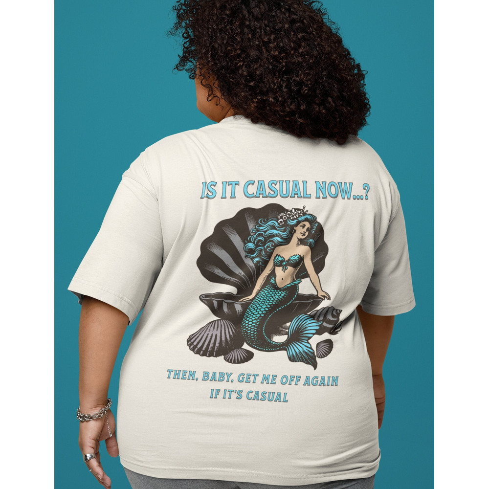 Chappell Roan Is It Casual Now Mermaid Graphic Design on Back of Tee - Vintage Unisex Jersey Short Sleeve Tee.jpg