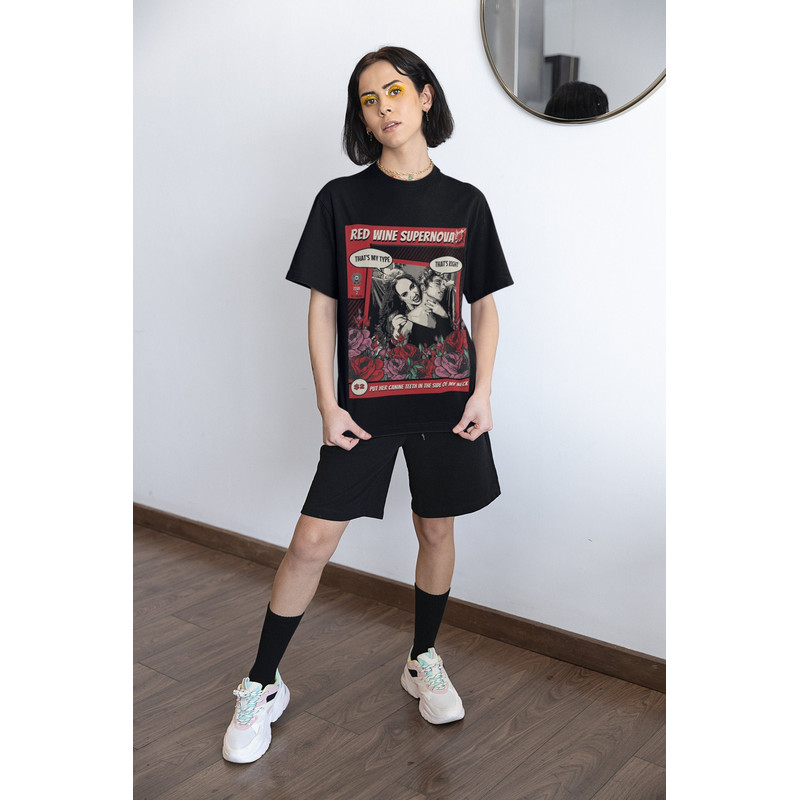 Chappell Roan Red Wine Supernova Comic Vampire Midwest Princess Tour - Unisex Comfort Colors Garment-Dyed T-shirt.jpg