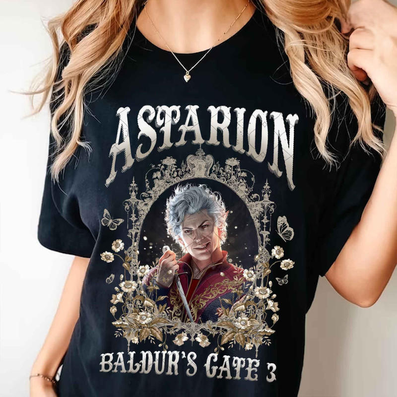 Limited Astarionss BG 3 Girl Dinner Vintage T-Shirt, Gift For Women and Man Unisex Shirt, Gift in Birthday, Fatherday, Motherday, Valentine.jpg
