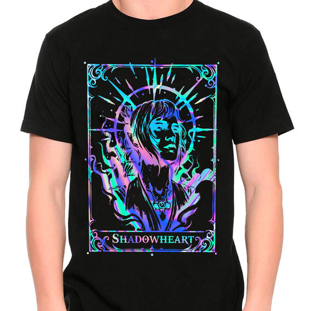 Limited Shadowheart BG 3 Vintage T-Shirt, The Gift For Women and Man Unisex T-Shirt, Shadowheart BG 3, Hologram, Fan Game Retro Y2K, Baldurs.jpg
