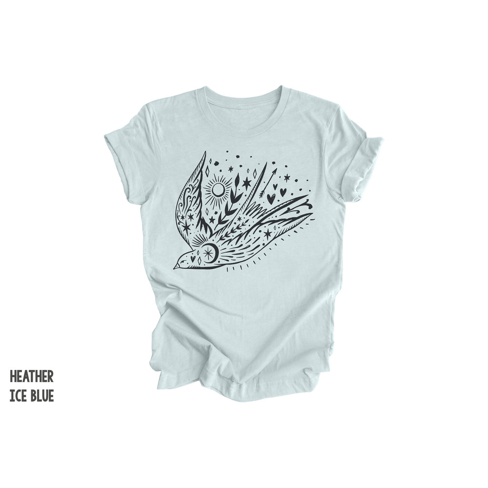 Bird Shirt, Bird Tshirt, Spirit Animal Shirt, Totem Animal Shirt, Bird Tshirt, Western Boho Tshirt, Boho Bird T-Shirt, Trendy Bird T-Shirts.jpg