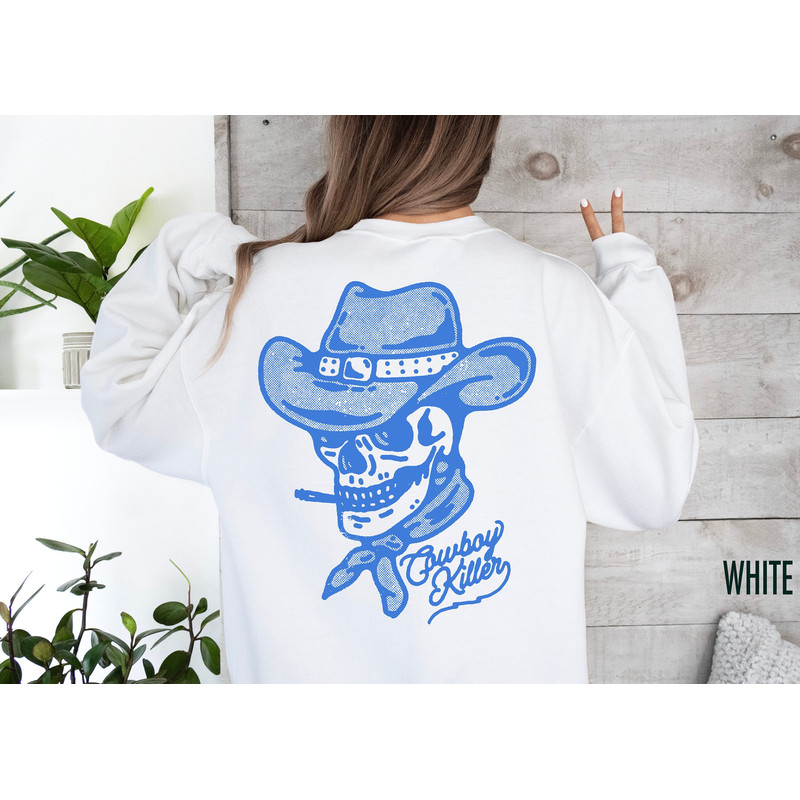 Cowboy Sweatshirt, Western Sweatshirt, Cowboy Skull Shirt, Country Western Shirt, Country Concert Shirts, Western Crewneck, Rodeo Sweatshirt.jpg