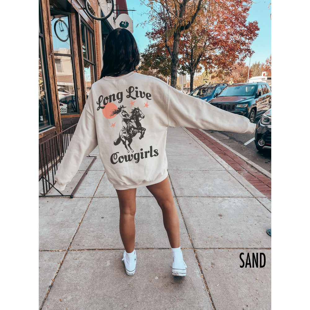 Cowgirl Crewneck, Western Sweatshirt, Country Western Shirt, Cowgirl Sweatshirt, Western Crewneck, Western Cowgirl Shirt, Long Live Cowgirls.jpg